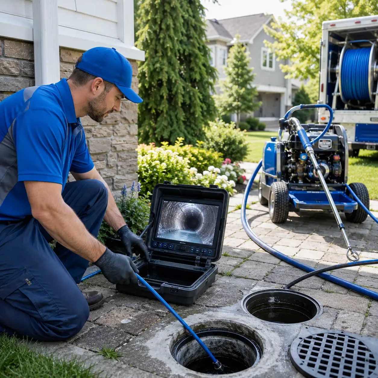 Outdoor drain cleaning professionals serving Highland Lake, NY